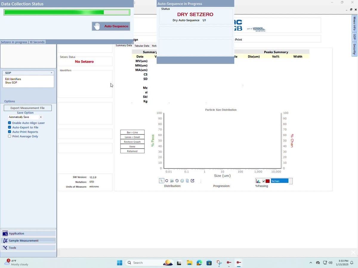 Particle size analyzer software workflow video poster.